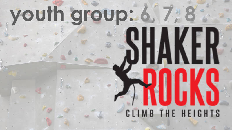 Banner Image for Youth Group: 6, 7, 8 at Shaker Rocks
